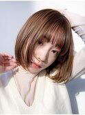 髪質改善ボブ縮毛矯正ミディアムレイヤー似合わせカット門前仲町