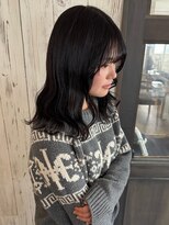 ヘブンリー(heavenly)&nbsp;京都駅レイヤーカット韓国風レイヤーグレーブラックダブルカラー