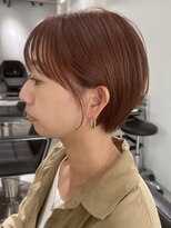 アワイ 池袋 椎名町店(awai)&nbsp;ショート/耳掛けショート/収まりショート/オレンジカラー/艶