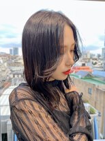 hyon myon/RISEbyREVO 綾瀬店【ヒョンミョン】&nbsp;ハッシュカット/デザインカラー/グレージュ[綾瀬駅/韓国ヘア]
