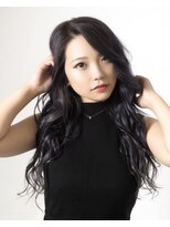 ダブル アンダーバー サロン(W_SALON) 【W_SALON 河原町】ブラックパープル/暗髪/韓国風巻き髪