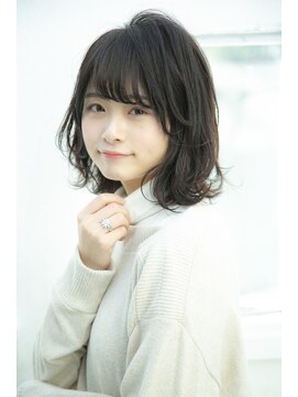 ロンドプランタン 恵比寿(Lond Printemps) 【lond printemps水野】外ハネミディアムレイヤー