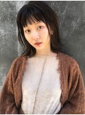 シンプルボブ/ショートヘア/ショートカット/切りっぱなしボブ