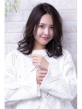 ヘアーアートシフォン 池袋西口店(Hair art chiffon) インナーカラーオリーブアッシュショコラベージュストカール