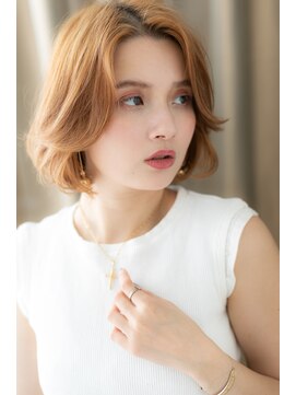 カバーヘアアンドスパ ブリス 浦和(COVER HAIR&SPA bliss) かきあげバングセンターパートジェシカライツＡラインボブZ浦和