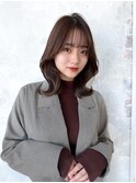 くびれヘア 鎖骨下ミディ 10代20代30代 シースルー前髪【風間】