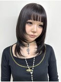 【FOLK】透明感シルバーブラック☆似合わせレイヤーウルフ♪