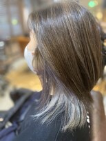 オーブ ヘアー リリー 博多2号店(AUBE HAIR lily)&nbsp;インナーカラーシルバー