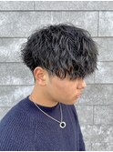 メンズマッシュツイストスパイラルパーマ