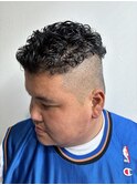 極道パーマフェードレイヤーリバースパーマベリーショート