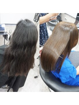 ヘアテリア リュウ 大塚(hair teria ryu) 縮毛矯正/髪質改善/艶髪ストレート/艶カラー