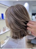 ナチュラルなメリハリと動きを出しながら白髪もぼかしたい!