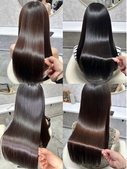 カフネヘアー(Cafune' hair)の写真/美髪縮毛矯正、髪質改善お任せください☆最先端の知識、技術でダメージ最小限の柔らかい縮毛矯正できます。