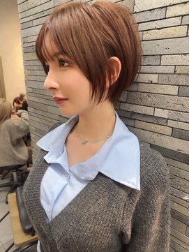 サンド 表参道(sand) 大人可愛い20代30代40代ナチュラルショートボブ前下がり