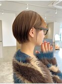 黒髪/グレーベージュ/レイヤーロング/前髪パーマ[自由が丘駅]