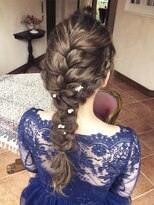 ユーフォリア 銀座本店(Euphoria) 山村/結婚式ヘアセット/パーティヘアアレンジ/二次会/編み込み