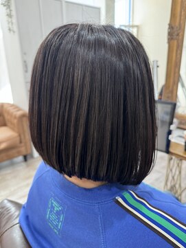 ラボヌールヘアーノーブル 新越谷店(La Bonheur hair noble) 極上髪質改善/前下がりボブ【美髪】【イメチェン】