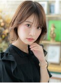 シースルーバング伸ばしかけレイヤーロブA1大宮20代30代40代