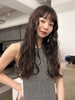 レコ 渋谷(LECO)&nbsp;ブリーチなしカラーラベンダーブラウンカラーロングヘア