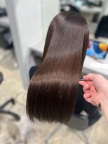 キュア 表参道(CURE) 黒髪#グレージュカラー#ココアベージュ#ヘルシーロング#表参道