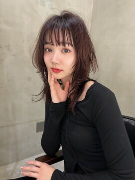 エイチ(H eitf) H【eitf】 原宿 表参道 ウルフレイヤー/レッドカラー