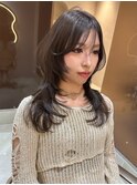 お洒落レイヤーカットハッシュカットレイヤーボブ国分寺韓国ヘア