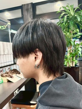ヘアショップエヌアンドエー 久喜店(hairshop N&A) トレンドウルフ×爽やか黒髪ショート 大学生/カジュアル