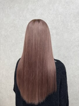 アン(Hair make un) ピンクベージュカラー♪