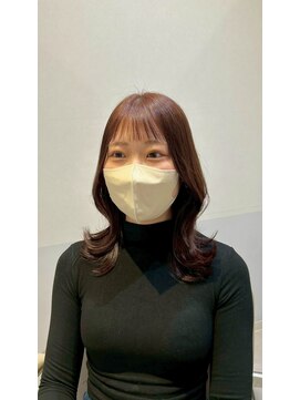 エレノア 枚方(Eleanor) 【飛鳥】ミディアムレイヤー/韓国風/ピンクブラウン/枚方