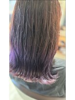 マイノリティー(Minority Produced By TOPHAIR)&nbsp;白髪ぼかしグラデーションカラー × シルバー＆毛先バイオレット