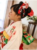 七五三　日本髪