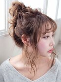☆ゆったりお団子スタイル☆hair chouchou come 奥山