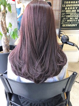 キラ 渋谷(KILLA) ラベンダーグレージュ＿ウェーブパーマー耳かけ　SUKO原宿