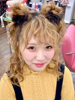 ヘアセットアップス(UP's) ★可愛いの決定版『フルメイク＋ゆるふわツインお団子ハーフ♪』