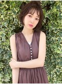 カジュアルボブ×束感バング