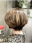 小顔オリーブカラーボブ/市川