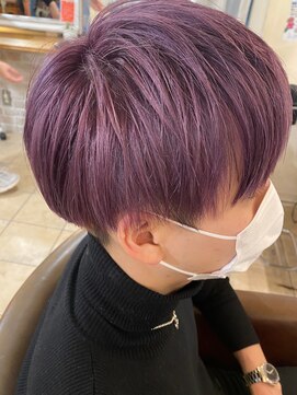 キャンバス バイ ネオリーブ 横浜西口(Canvas by neo.) 韓国風ハイトーンラベンダー ナチュラル仕上げ【横浜】