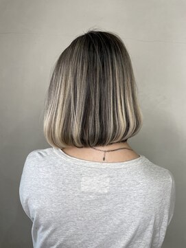 トレヘアー(tRe hair) エアタッチ バレイヤージュ ブロンドベージュ