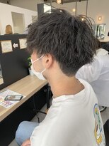 ジーニー 横浜(giinii)&nbsp;スパイラルパーマ-サイドグラデーション