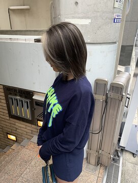 ラフ 難波店(LAFF) #黒髪#ボブルフ#ネビージュ#小顔#ワンレン