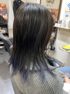 オニキス(onyx) 裾ネイビーグラデーション