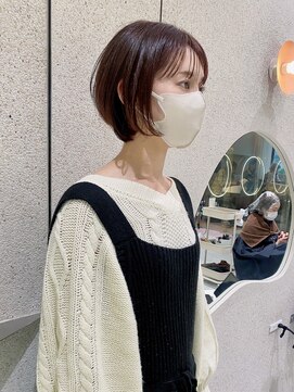 マイル 渋谷(mile) 前髪カット/大人かわいい/レイヤーボブ/インナーカラー/渋谷駅