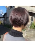 ショートヘア/ピンクカラー/ピンクベージュ/ショートボブ