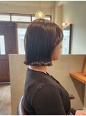 大人可愛い肩上ボブ