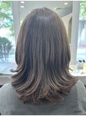 ストカール＊ロングセミディワンカール＊グレージュアッシュ