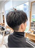 【メンズ★大名】センターパートマッシュ×刈り上げスタイル