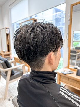 セイドット フクオカ(Say.FUKUOKA) 【メンズ★大名】センターパートマッシュ×刈り上げスタイル