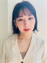 ハニー 町田(HONEY)&nbsp;20代30代40代大人の愛されボブ　外ハネ　ダークオリーブベージュ