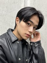 フイ 新宿3丁目(Hui)&nbsp;フェザーパーマ/グレーブルーカラー/刈り上げショートパンク