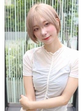 エトラ 渋谷店(etora) ★くびレイヤーボブルフネビージュ小顔ワンレンショート